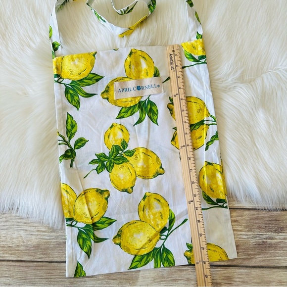 New April Cornell Lemon 100% Cotton Tote Bag - Picture 5 of 9